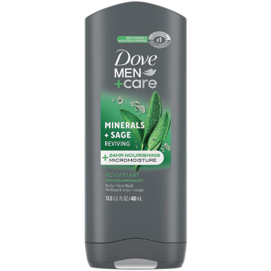 Dove Men Minerals plus Sage Body And Face Wash 250 ml (UAE) image