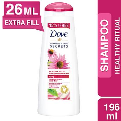 Dove Shampoo Healthy Grow 196ml image