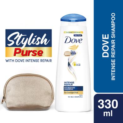 Dove Shampoo Intense Repair 330ml Stylish Purse FREE image