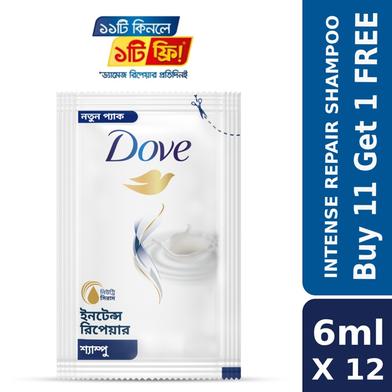 Dove Shampoo Intense Repair 6ml Buy 11 Get 1 Free image