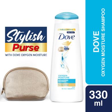 Dove Shampoo Oxygen Moisture 330ml Stylish Purse FREE image