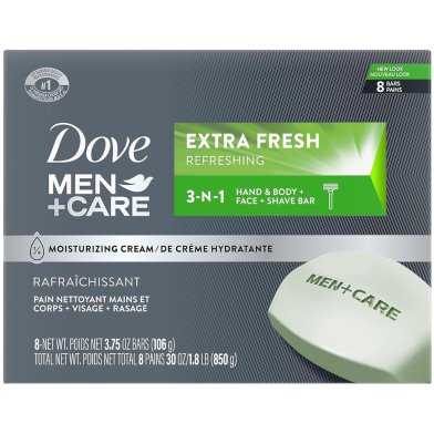 Dove Skin Defense Hydrating 3-N-1 Men plus Care Bar 106 gm image