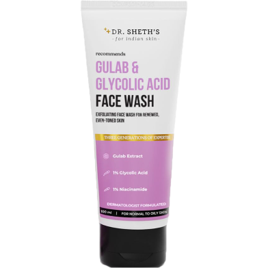 Dr. Sheth's Gulab and Glycolic Acid Face Wash 100 gm image