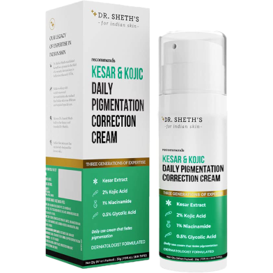 Dr. Sheth's Kesar and Kojic Daily Pigmentation Correction Face Cream 30 gm image