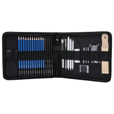 Drawing Sketching Pencil Set, 42pcs Art Sketching And Drawing Pencil Set Includes Sketch Pencils, Graphite Charcoal Sticks And Accessories in Zipper Case, Best Gift For Students and Artists image