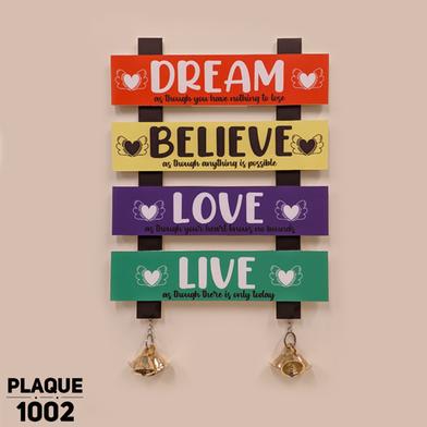 Dream Belive Love Live Wall Plaque Home Decoration Wall Canvas Poster For Wall Decoration Wall Canvas Print Canvas Painting For Wall image