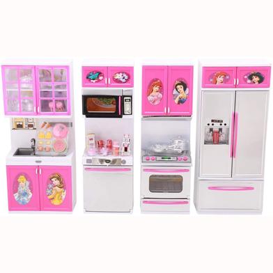 Dream Princess Beautiful Little Chef Kids Kitchen Play Set with Light and Sound Battery Operated Kitchen Set image