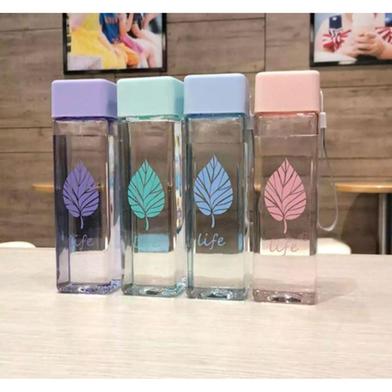 Drinking Water Bottle Colorful Eco Friendly Plastic Sports Water Bottle- 500ml image