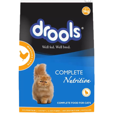 Drools Adult Complete Nutrition (1 Year) Dry Cat Food Real Chicken image