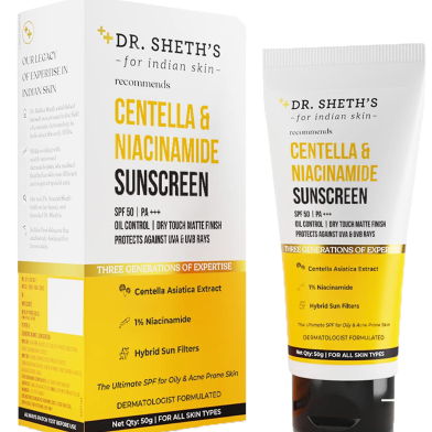 Dr. Seth's Centella and Niacinamide Suncreen 50gm image