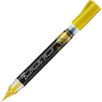 Dual Metallic Brush Pen -Gold image