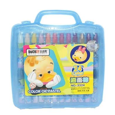 Duckey 24 Colour Oil Pastels - (Pack Of One) Multicolour image