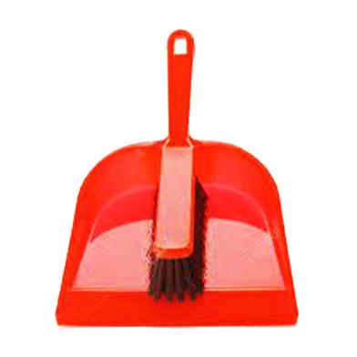 Dust Pan with Brush -Red image