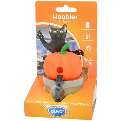 Duvo Plus Woobler Cat Tumbler Toy Pumpkin Orange image
