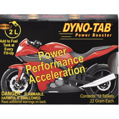 Dyno-Tab Power Performance Acceleration Blister Pack Of 12 Tablets For Motorcycle image