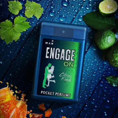 Buy ENGAGE ON Citrus Fresh Pocket Perfume - 18ml For Men | Rokomari.com