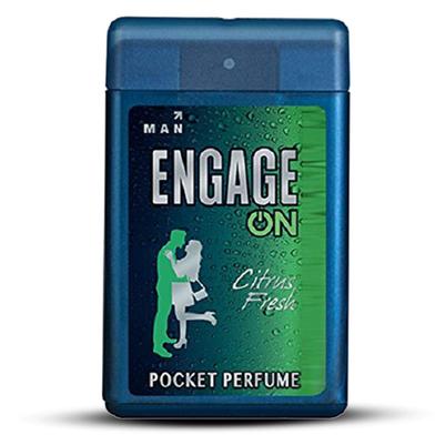 ENGAGE ON Citrus Fresh Pocket Perfume - 18ml For Men image