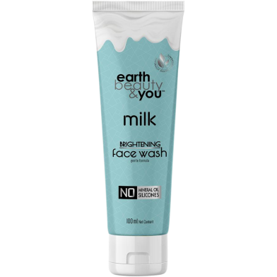 Earth Beauty and You Milk Brightening Face Wash- 100ml image