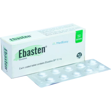 Ebasten 10 mg 10's Strip Tablet image