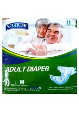 Ecofresh Adult Diaper-M - 10 Pcs image