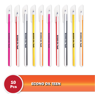 Econo DX Teen Ball Pen Black Ink - 10 Pcs image