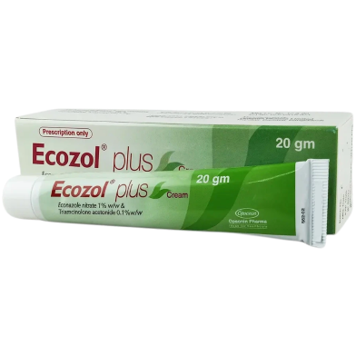 Ecozol Plus 1 Percent 0.1 Percent Cream 20gm Tube image
