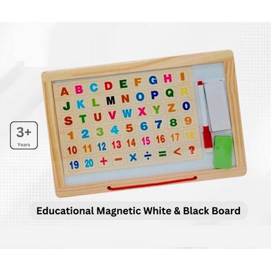 Educational Magnetic White and Black Board image