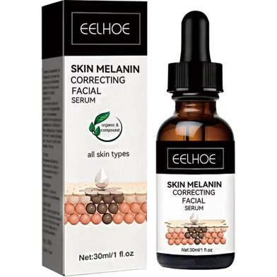 Eelhoe Melanin Correcting Serum Fade Dark Spots Anti Freckle Melasma Remover Lightening Pigment Blemish Vitamin C Face Essence-30ml image