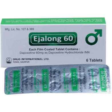 Ejalong 60 mg Tablet–6's Strip image