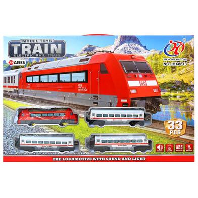 Electric Rail Train Toy With Light Music Rail Track Line For Kids Fun Toys (JHX8813) image