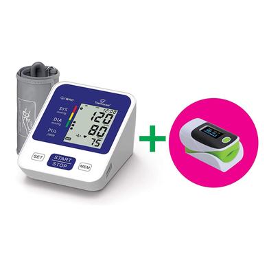 Electronic Digital Blood Pressure Monitor with FREE Pulse Oximeter Fingertip image
