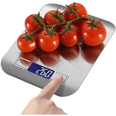 Electronic Digital Kitchen Scale Weighs Max 10kg, Measures in 3 Different Units image