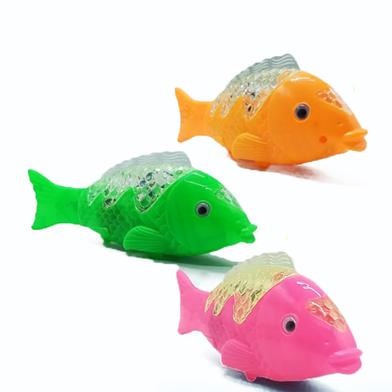 Electronic Moving Fish Fun Toys With Magical LED Lights For Children (battery_fish_ran) image