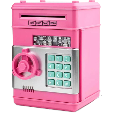 Electronic Piggy Bank Safe Box Money Boxes For Children Digital Coins Cash Saving Safe Deposit Mini ATM Machine Kids image