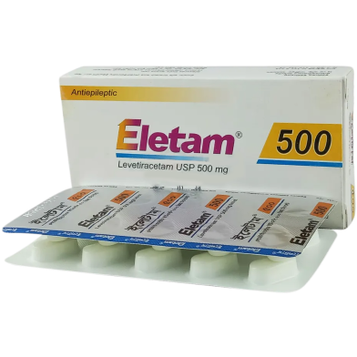 Eletam 500 mg Tablet 10's Strip image