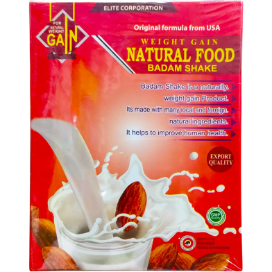 Elite Corporation Weight Gain Natural Badam Shake - 120gm image