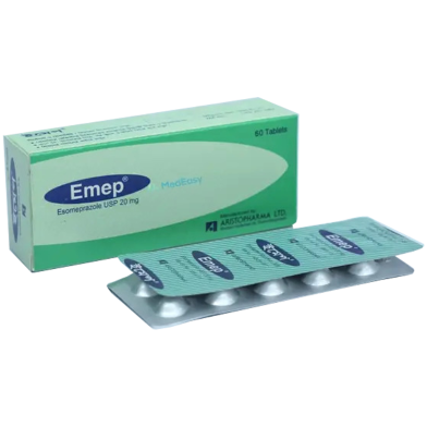 Emep 20mg 10's Strip Tablets image