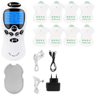 Ems Electric Herald Tens Machine Acupuncture Body Massage Digital Therapy Massager Muscle Stimulator Electrostimulator - Massage Machine - 8 Mode image