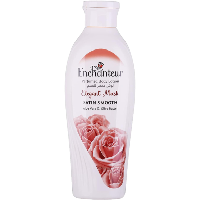 Enchanteur Perfumed Elegant Musk Satin Smooth Body with Aloe Vera and Olive Butter Body Lotion 250 ml image