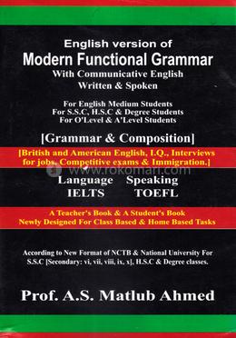 English Version of Modern Functional Grammar With Communicative English Written and Spoken image