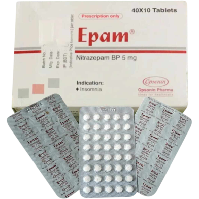 Epam 5 mg Tablet 40's Strip image