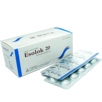 Esolok 20 mg - 10's Strip Tablet image