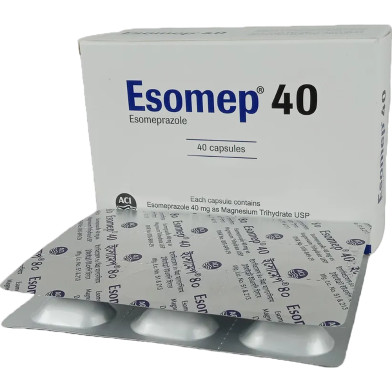 Esomep 40 mg 10's Strip Capsule image