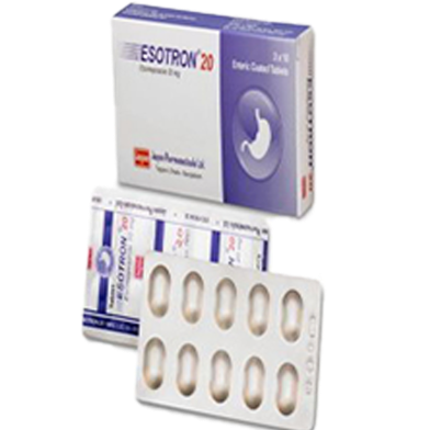 Esotron 20 mg - 10's Strip Tablet image
