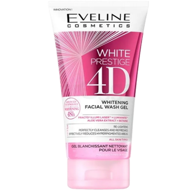 Eveline White Prestige 4D Whitening Facial Wash Gel 200ml image