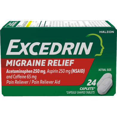 Excedrin Migraine Medicine Caplets For Migraine Headache Relief 24 Count image
