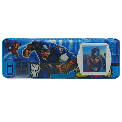 Exclusive Colorful Multifunctional Pencil Box | Cute Design With Calculator And Pencil Sharpener - Perfect For Kids And Adults (pencilbox_2_Avengers) Avengers image