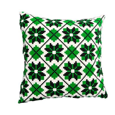 Exclusive Cushion Cover Green And Black 14x14 Inch image