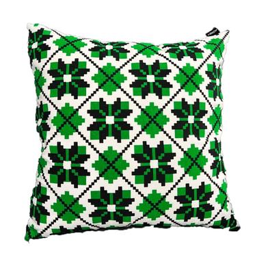 Exclusive Cushion Cover Green And Black 16x16 Inch image