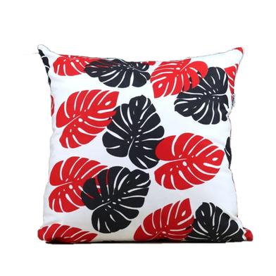 Exclusive Cushion Cover, Red And Black, 16x16 Inch image